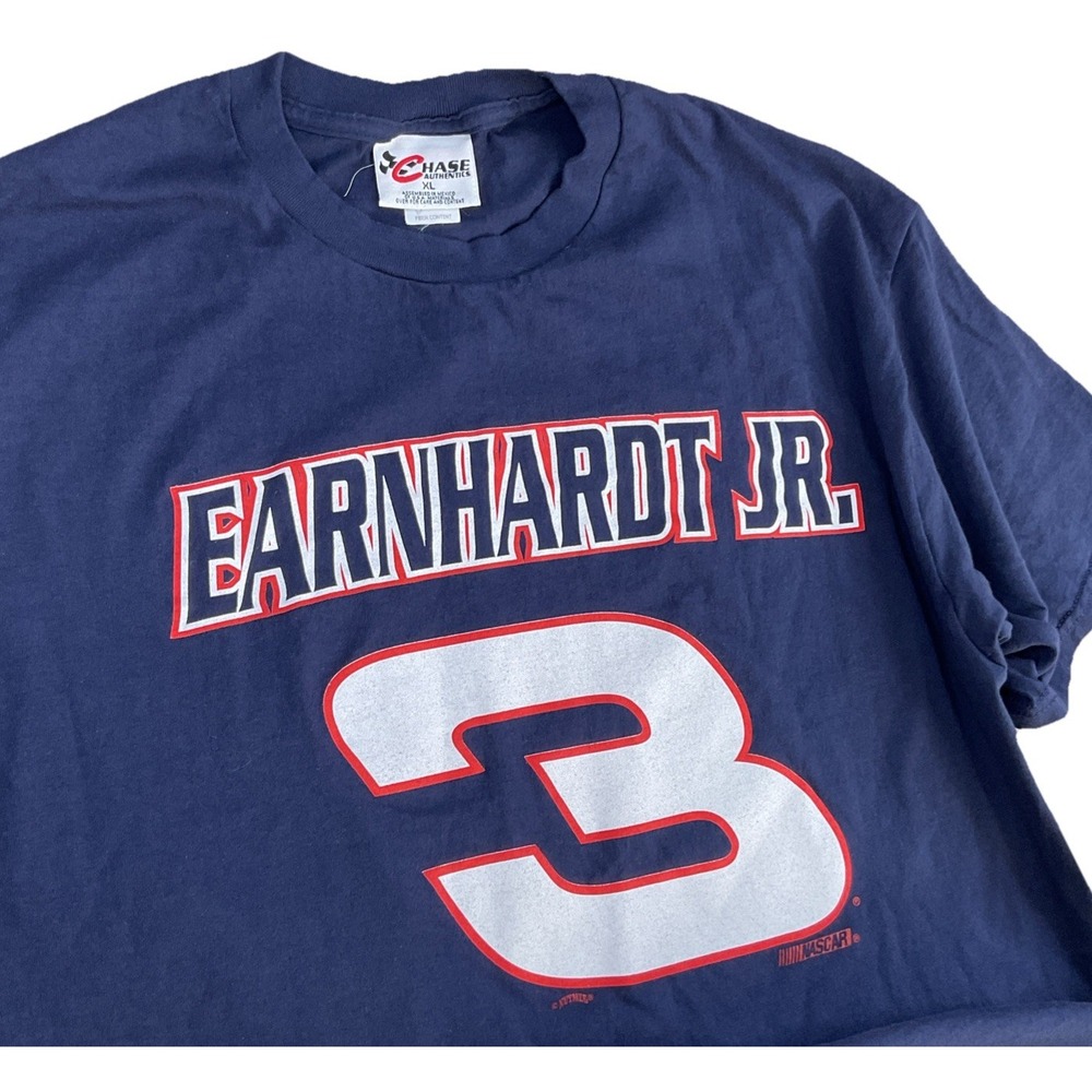 Vintage Dale Earnhardt Jr T-Shirt Mens XL Chase Authentics Nutmeg 90s Y2K NASCAR
